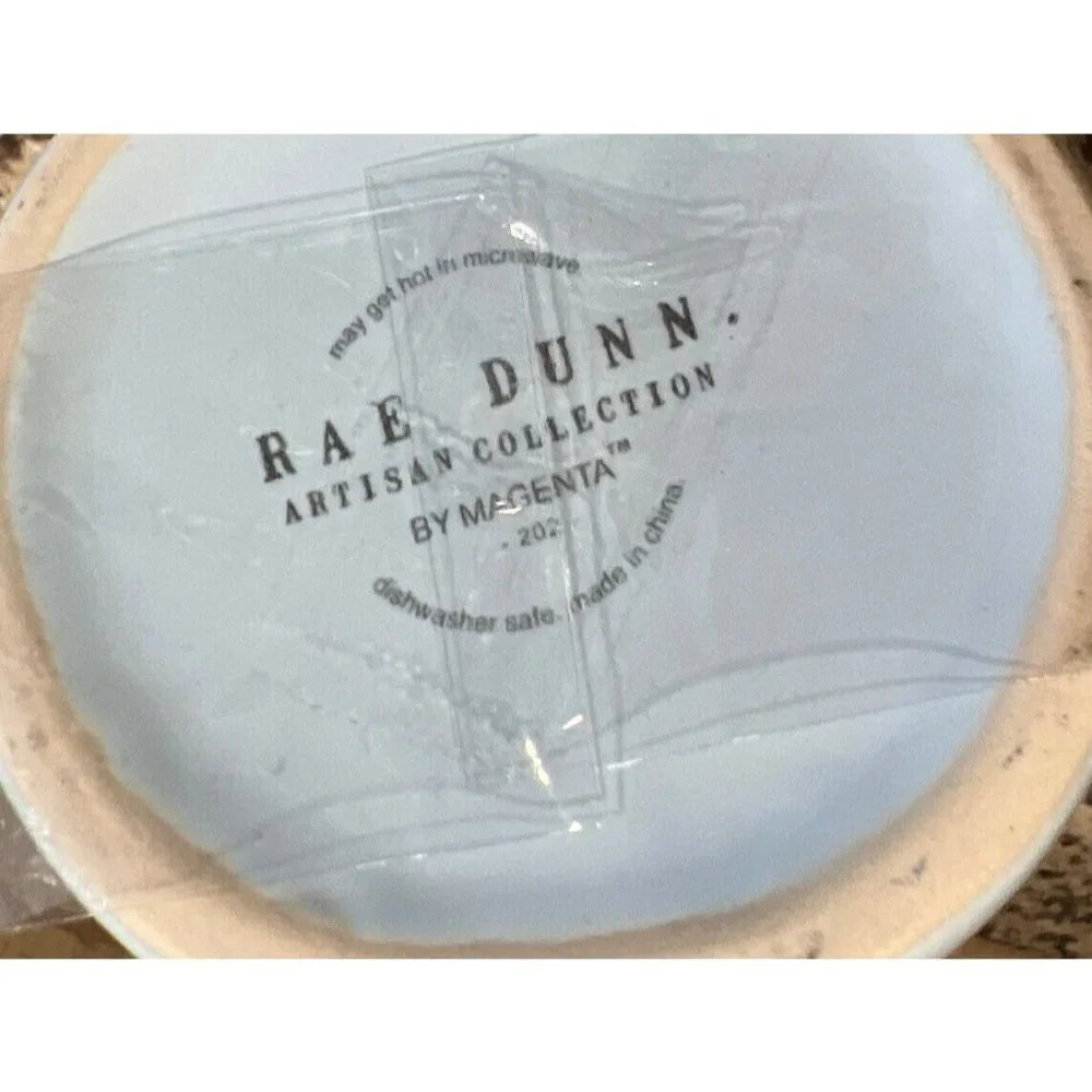 New Rae Dunn EXTRA WHIP Blue Mug With Whipped‎ Cream Topper Farmhouse